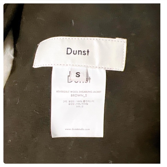 DUNST Reversible Wool Shearling Jacket (Brown) S Wconcept Korean Designer - Picture 6 of 8